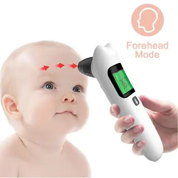 Digital Infrared Forehead Thermometer Handheld Non-Contact LCD Body IR Measuring Gun with Fever Alert Function Backlight
Digital Infrared Forehead Thermometer Handheld Non-Contact LCD Body IR Measuring Gun with Fever Alert Function Backlight