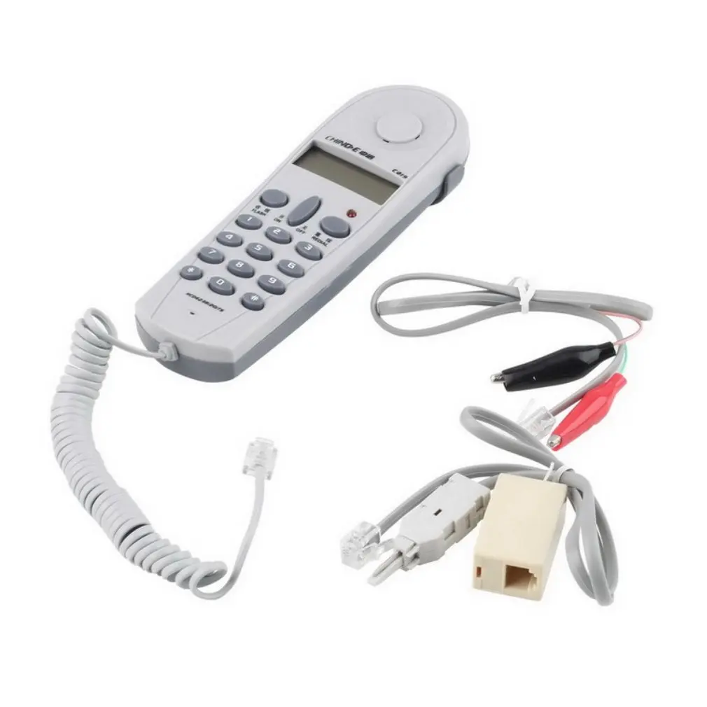 Telephone Phone Butt Test Tester Lineman Tool Network Cable Set Network Cable Tester with Connectors and Joiner Drop Shipping
Telephone Phone Butt Test Tester Lineman Tool Network Cable Set Network Cable Tester with Connectors and Joiner Drop Shipping
