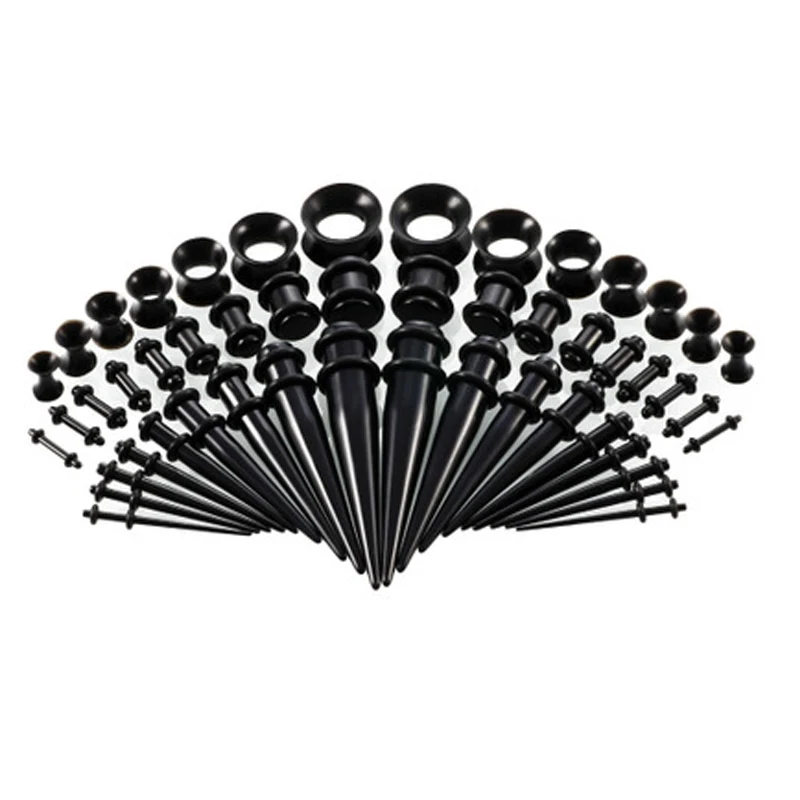 36/18 Pc Wholesale Punk ACrylic Gauge Taper Silicone Tunnel Plug Expander Stretching Piercing Kit Set 2019 Body Jewelry Ear Set
36/18 Pc Wholesale Punk ACrylic Gauge Taper Silicone Tunnel Plug Expander Stretching Piercing Kit Set 2019 Body Jewelry Ear Set