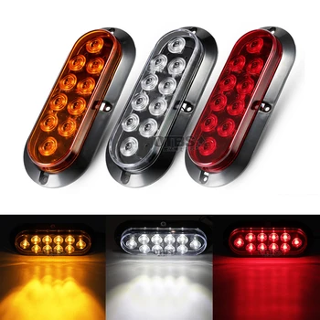 Universal 6 inch 12V 10LED Car Truck Tail Light Rear Stop Brake Reverse Stop Light Turn Signal Warning Lamp LED Oval Brake light
Universal 6 inch 12V 10LED Car Truck Tail Light Rear Stop Brake Reverse Stop Light Turn Signal Warning Lamp LED Oval Brake light
