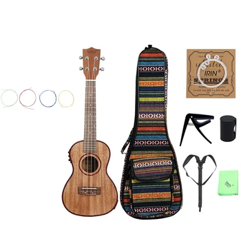 SEWS-Irin 1Pcs 24 Inch Ukulele Kit Sapele Wood & 4Pcs U104 Rainbow Colorful Nylon Ukulele Strings 4 Strings
SEWS-Irin 1Pcs 24 Inch Ukulele Kit Sapele Wood & 4Pcs U104 Rainbow Colorful Nylon Ukulele Strings 4 Strings