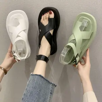 Beige Heeled Sandals 2020 Women's Flip Flops Platform Buckle Strap Clogs Wedge Female Shoe Muffins shoe Ladies Shoes Summer Med
Beige Heeled Sandals 2020 Women's Flip Flops Platform Buckle Strap Clogs Wedge Female Shoe Muffins shoe Ladies Shoes Summer Med