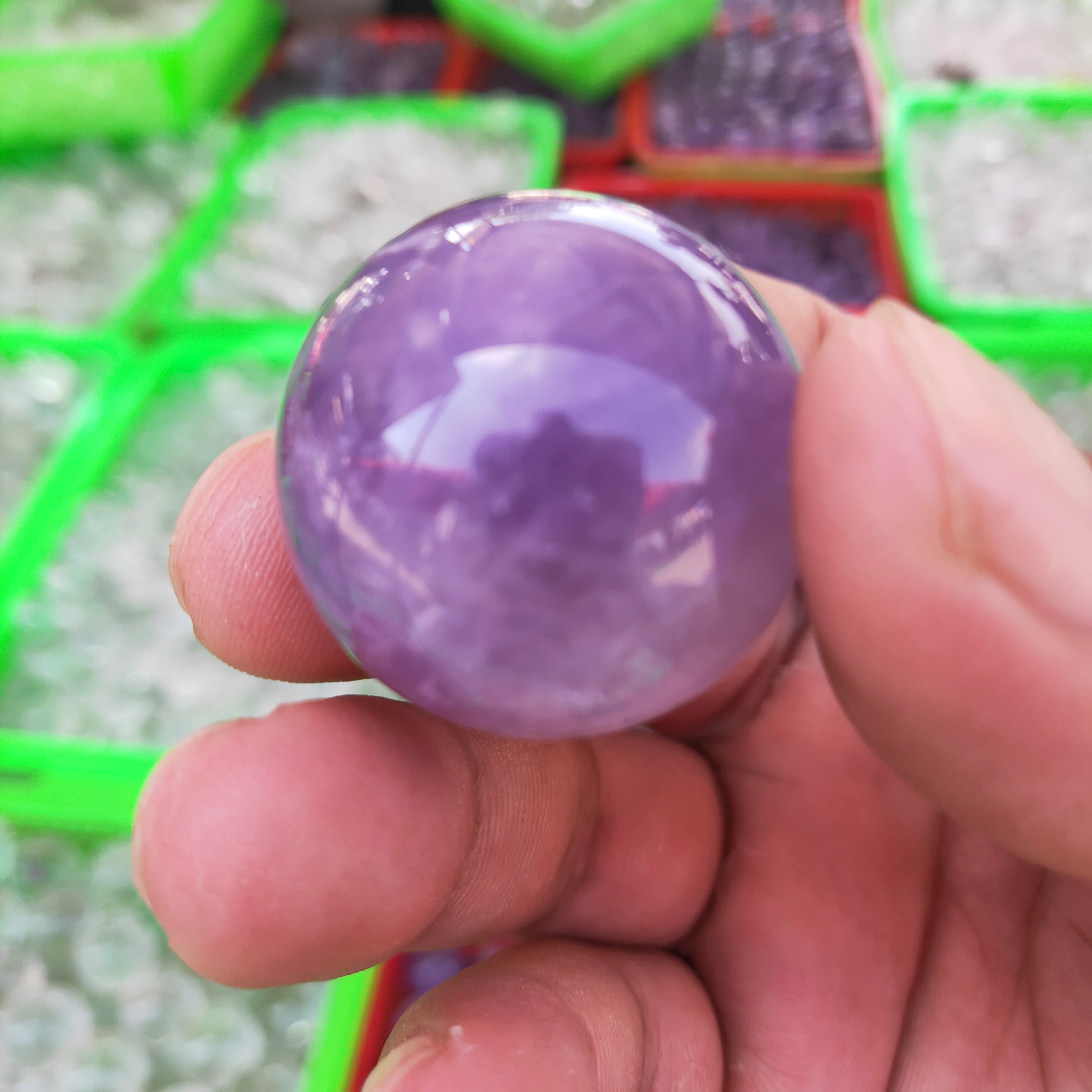 30mmNatural Pink Amethyst Quartz Clear Stone Sphere Crystal Fluorite Ball Healing Gemstone Home Decor
30mmNatural Pink Amethyst Quartz Clear Stone Sphere Crystal Fluorite Ball Healing Gemstone Home Decor
