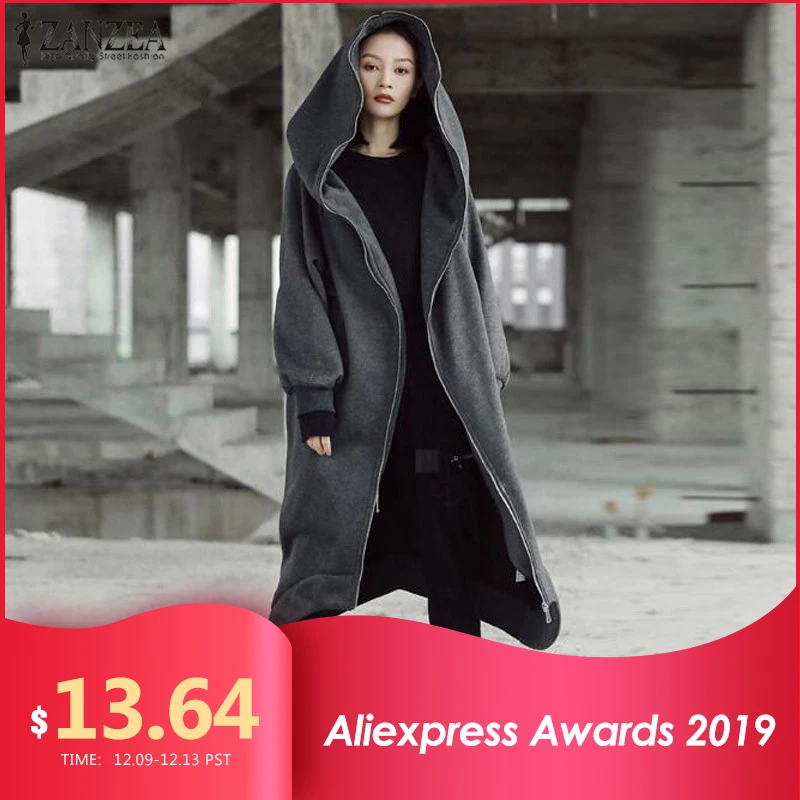 2019 ZANZEA Winter Hoodies Sweatshirt Coat Women Hooded Long Sleeve Fleece Outwear Irregular Boyfriend Long Jacket Plus Size
2019 ZANZEA Winter Hoodies Sweatshirt Coat Women Hooded Long Sleeve Fleece Outwear Irregular Boyfriend Long Jacket Plus Size