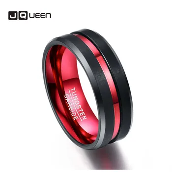 AAA Quality Men's 8MM Black and Red Tungsten Carbide Ring Matte Finish Beveled Edges Size 7 to 16 hot sell
AAA Quality Men's 8MM Black and Red Tungsten Carbide Ring Matte Finish Beveled Edges Size 7 to 16 hot sell