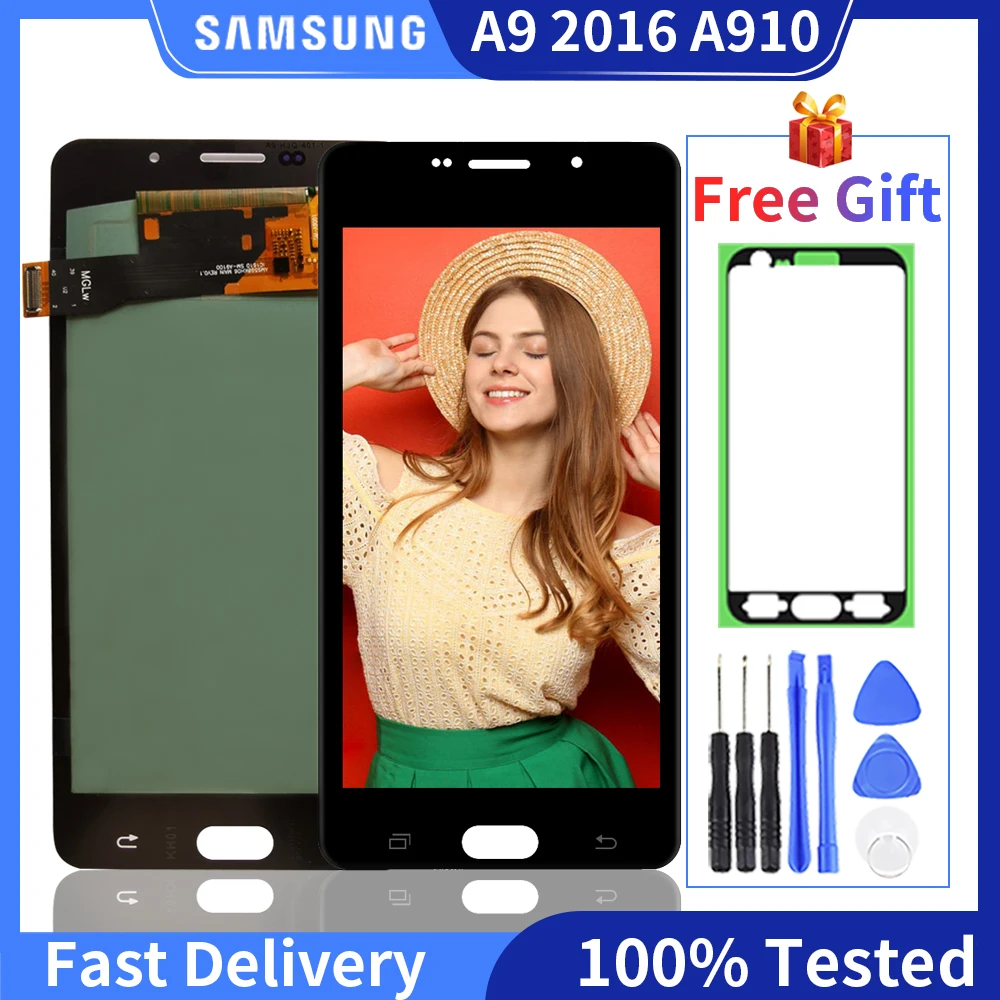 5.5'' INCH OLED For Samsung Galaxy A9 Pro 2016 A910 A910F LCD Display Touch Screen Digitizer Replacement For A910 Display
5.5'' INCH OLED For Samsung Galaxy A9 Pro 2016 A910 A910F LCD Display Touch Screen Digitizer Replacement For A910 Display