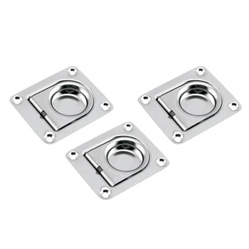 3pcs Rectangular Flush Spring Pull Lift Handle Marine Hatch Latch Accessories - Stainless Steel - 66 x 56mm/2.6 x 2.2 inch
3pcs Rectangular Flush Spring Pull Lift Handle Marine Hatch Latch Accessories - Stainless Steel - 66 x 56mm/2.6 x 2.2 inch