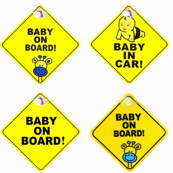 Car Sticker Baby Cartoon ON BOARD WARNING SAFETY SIGN Decal with Sucker for Cars Vehicle Window Sticker Auto Accessories Styling
Car Sticker Baby Cartoon ON BOARD WARNING SAFETY SIGN Decal with Sucker for Cars Vehicle Window Sticker Auto Accessories Styling