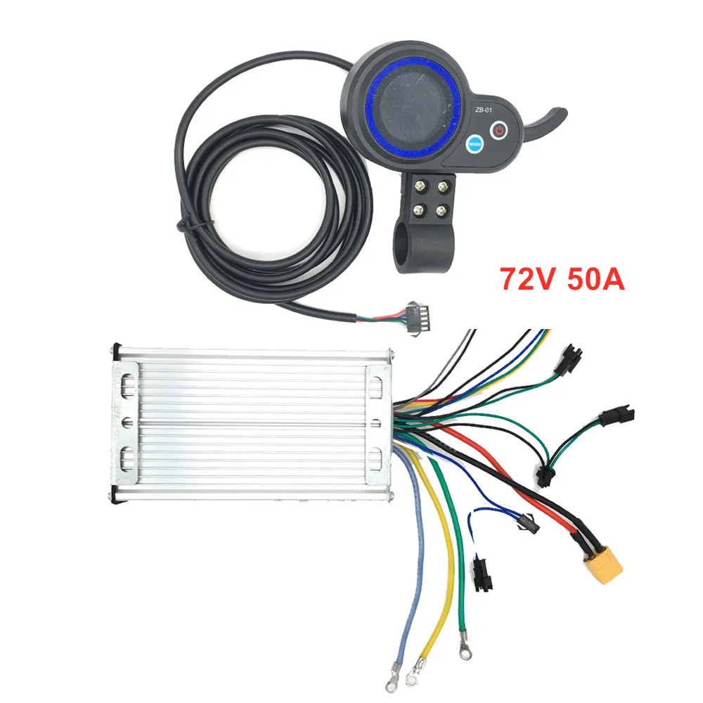 72V 50A Controller Display Accelerator for front and rear wheel Dual engines 7000W electric scooter kickscooter mother board PCB
72V 50A Controller Display Accelerator for front and rear wheel Dual engines 7000W electric scooter kickscooter mother board PCB
