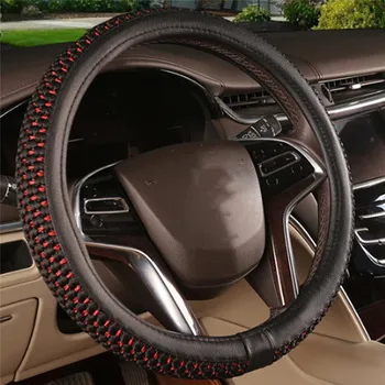 PU Leather Steering Covers DIY Car Steering Wheel Cover Soft Leather Braid Design With Needle and Thread Interior Kit
PU Leather Steering Covers DIY Car Steering Wheel Cover Soft Leather Braid Design With Needle and Thread Interior Kit