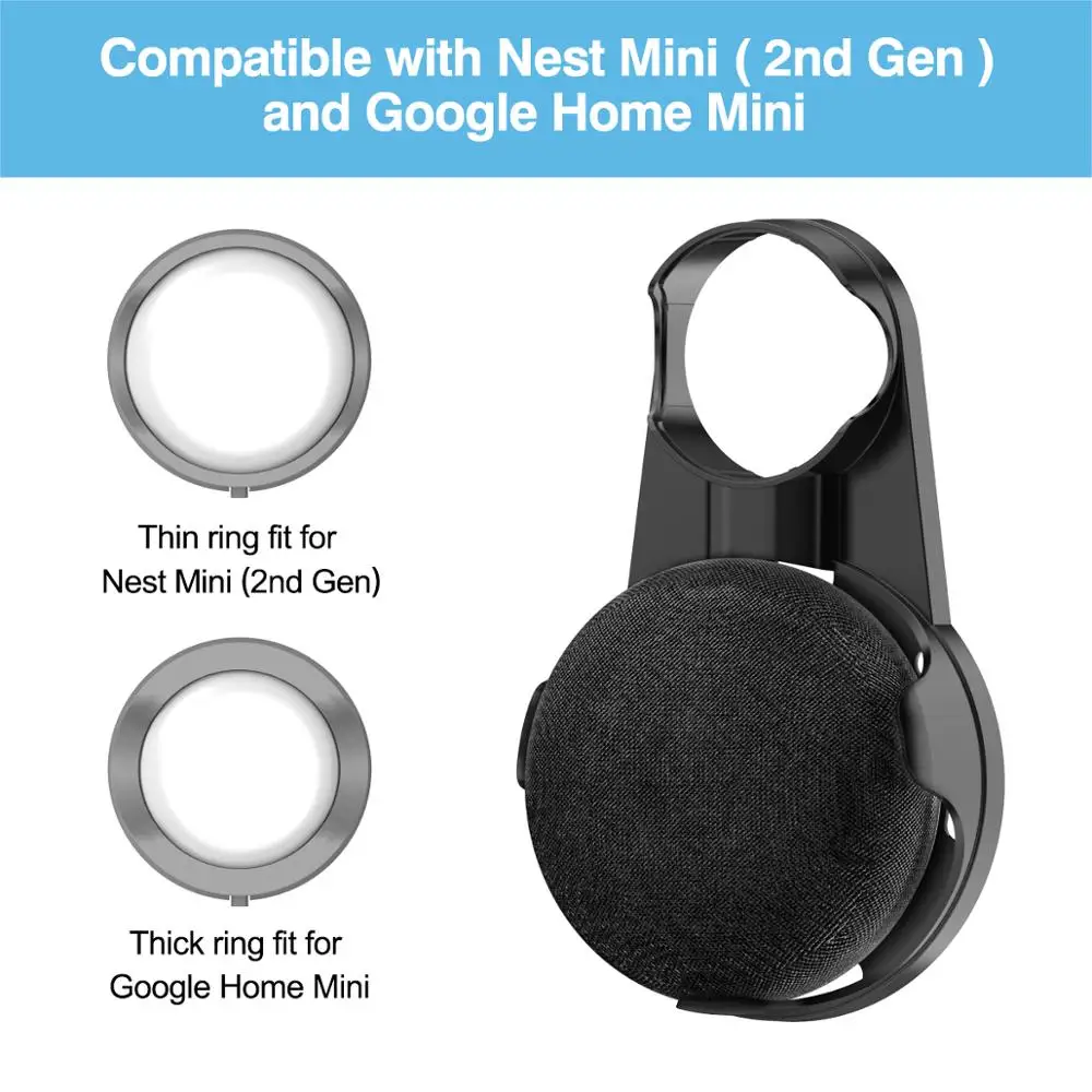 For Nest Mini and Google Home Mini Voice Assistant Wall Mount Stand Bracket Kitchen Bedroom Bathroom Office Outlet Wall Mount
For Nest Mini and Google Home Mini Voice Assistant Wall Mount Stand Bracket Kitchen Bedroom Bathroom Office Outlet Wall Mount