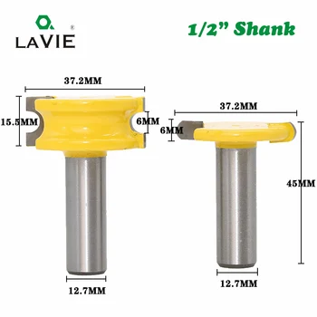 LAVIE 2 pcs 12mm 1/2" Shank Canoe Flute and Bead Router Bit Set Tungsten Cobalt Alloy for Wood Cutter Milling Cutter bits 03011
LAVIE 2 pcs 12mm 1/2" Shank Canoe Flute and Bead Router Bit Set Tungsten Cobalt Alloy for Wood Cutter Milling Cutter bits 03011