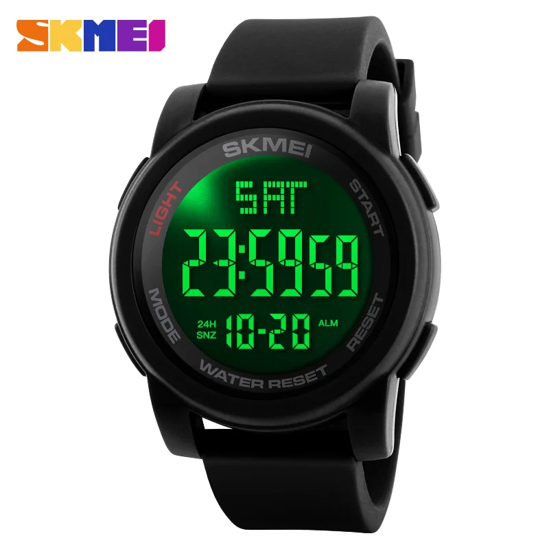 

Silicone Band SKMEI 1257 Outdoor Sport Watch 100M Waterproof Fashion Digital Wristwatches Alarm Chrono Relogio Masculino