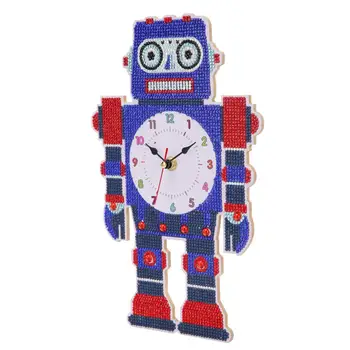 DIY Wall Clocks Special Shaped Diamond Painting Robot Raptor Beauty Personality Ornament Clock Embroidery Home Crafts
DIY Wall Clocks Special Shaped Diamond Painting Robot Raptor Beauty Personality Ornament Clock Embroidery Home Crafts