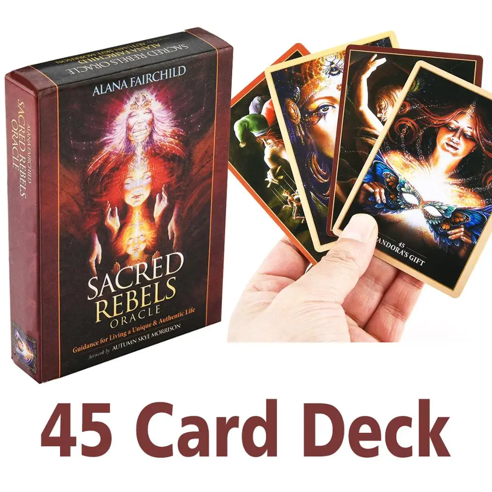 NEW EDITION FEATURES Sacred Rebels Oracles Guidance for Living a Unique and Authentic Life 45 Cards Board Game Divination GIFT
NEW EDITION FEATURES Sacred Rebels Oracles Guidance for Living a Unique and Authentic Life 45 Cards Board Game Divination GIFT