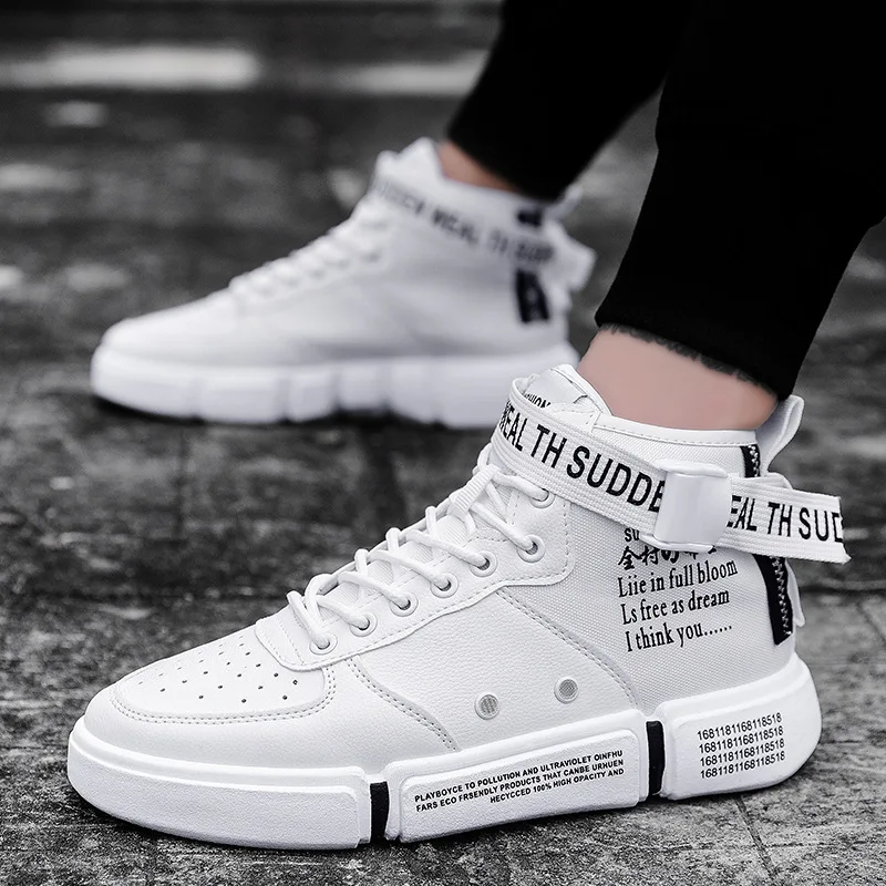 Spring High Shoes Men Korean-style Trend Versatile Sports High State Shoe Men's Trendy Shoes AJ MEN'S SHOES Air Force One Shoes