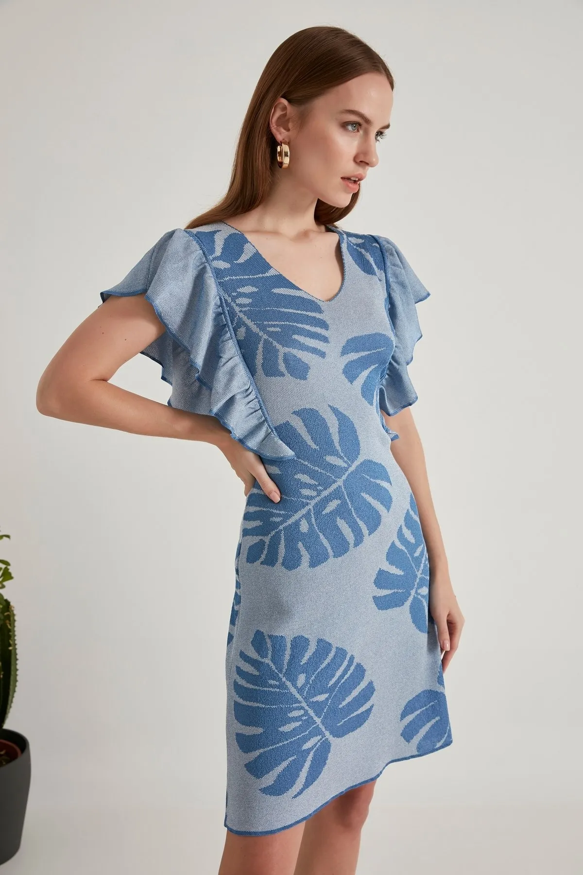 Leaf Pattern Knitwear Dress
Leaf Pattern Knitwear Dress