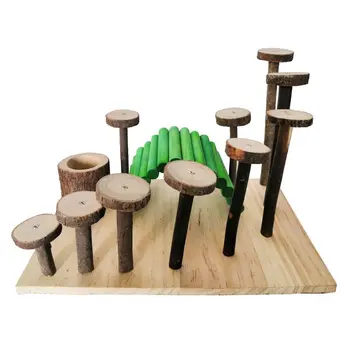 Hamster Molar Barbell Wooden Hamster Nibble Molar Toy Playground Activity Climb Platform Rat Hideouts New
Hamster Molar Barbell Wooden Hamster Nibble Molar Toy Playground Activity Climb Platform Rat Hideouts New