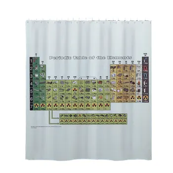 Printed Home Thicken Periodic Table Of Elements Bath Decor Polyester Colorful Modern Hooks Shower Curtain Privacy Protection Mat
Printed Home Thicken Periodic Table Of Elements Bath Decor Polyester Colorful Modern Hooks Shower Curtain Privacy Protection Mat