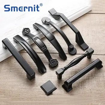 Simple Black Door Knobs and Handles for Cabinet Kitchen Cupboard Aluminum Alloy Furniture Handles Hardware Modern Drawer Pulls
Simple Black Door Knobs and Handles for Cabinet Kitchen Cupboard Aluminum Alloy Furniture Handles Hardware Modern Drawer Pulls