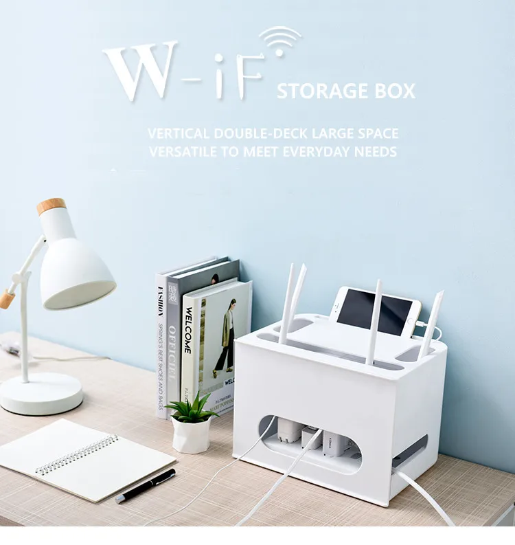 Double Layers Drawer Type WIFI Router Storage Box 11 Double Layers Drawer Type WIFI Router Storage Box 1