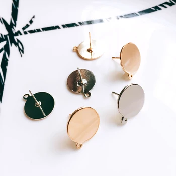 Gold Silver Color Plated Earring Setting Round Cabochon Base Accessories Copper Material DIY Handmade Craft 10pcs
Gold Silver Color Plated Earring Setting Round Cabochon Base Accessories Copper Material DIY Handmade Craft 10pcs