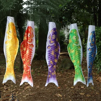 

Japanese Carp Windsock Streamer Fish Flag Kite Koi Nobori Koinobori Flag Wall Home Decor 50cm/70cm/110cm