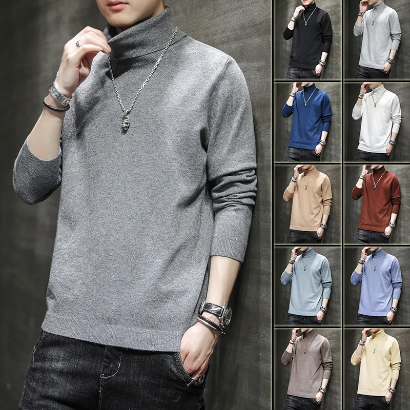High Collar Sweater Men's Loose Fall Winter 2020 New Trend Multi Color Solid Sweater Fashion Brand Pullover M-5xl
High Collar Sweater Men's Loose Fall Winter 2020 New Trend Multi Color Solid Sweater Fashion Brand Pullover M-5xl