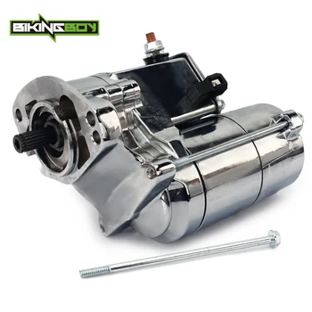 BIKINGBOY 1.6KW Chrome Starter + Bolt For Harley Davidson 1340cc 1994-1999 1450cc 1999-2006 OEM / 31335-03A / 31559-99 / 18446
BIKINGBOY 1.6KW Chrome Starter + Bolt For Harley Davidson 1340cc 1994-1999 1450cc 1999-2006 OEM / 31335-03A / 31559-99 / 18446
