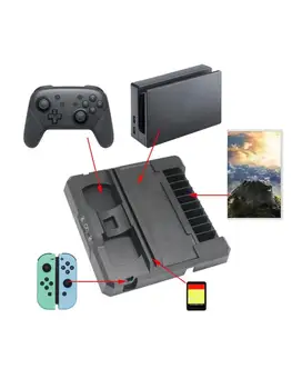 Charging Stand Game Controller Charger Gamepad Fast Charging Dock Game Disc Storage Rack for Switch Joy-con Pro Multifunctional
Charging Stand Game Controller Charger Gamepad Fast Charging Dock Game Disc Storage Rack for Switch Joy-con Pro Multifunctional