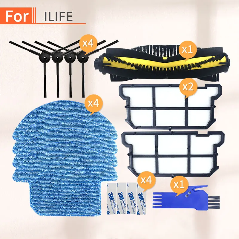 Robot Vacuum Cleaner home Parts Spare Kits Roller Main Side Brush cloth mop filter Hepa for chuwi Ilife V7S pro v7s V7s plus V7
Robot Vacuum Cleaner home Parts Spare Kits Roller Main Side Brush cloth mop filter Hepa for chuwi Ilife V7S pro v7s V7s plus V7