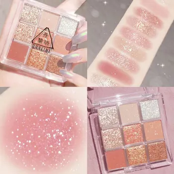New Transparent Nine-color Acrylic Glitter Eyeshadow Palette Pearlescent Matte Earth Color Nine Square Grid Eyeshadow Eye Makeup
New Transparent Nine-color Acrylic Glitter Eyeshadow Palette Pearlescent Matte Earth Color Nine Square Grid Eyeshadow Eye Makeup