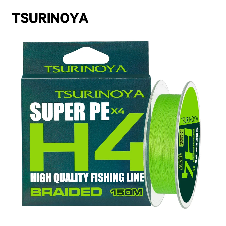 TSURINOYA 150M 4 Weaves PE Fishing Line H4 4-8lb Long Casting 4 Strand Braided Smooth Multifilament Line Linha De Pesca Wire
TSURINOYA 150M 4 Weaves PE Fishing Line H4 4-8lb Long Casting 4 Strand Braided Smooth Multifilament Line Linha De Pesca Wire