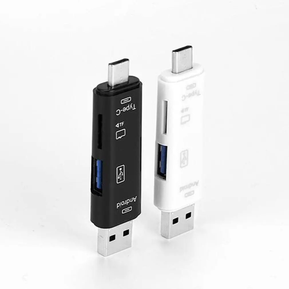 5 in 1 OTG USB2.0 Universal Type-C Card Reader Readable U Disk TF Card High Speed Flash Drive for Android Phone Computer
5 in 1 OTG USB2.0 Universal Type-C Card Reader Readable U Disk TF Card High Speed Flash Drive for Android Phone Computer