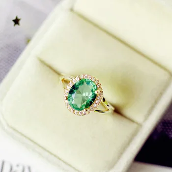 Elegant Gold Green Crystal Ring Elegant Simple Ladies Fashion Valentine Jewelry Gift
Elegant Gold Green Crystal Ring Elegant Simple Ladies Fashion Valentine Jewelry Gift