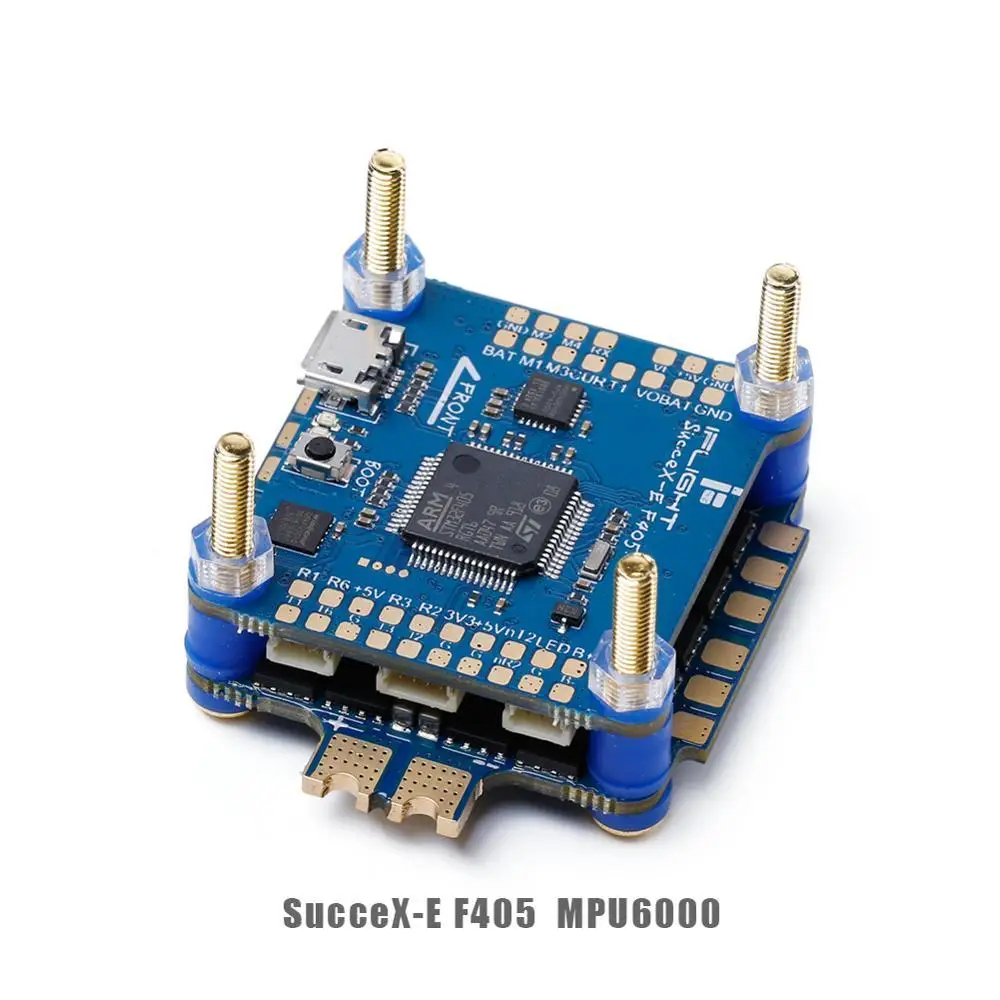 Контроллер полета iFlight SucceX E F4 (MPU6000) с 45A 2 6S BLHeli_S Dshot600 4 в 1 ESC FlyTower для дрона видом от