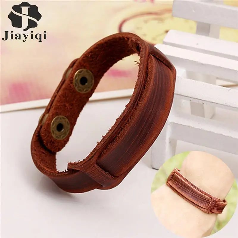 Jiayiqi Trendy Genuine Leather Bracelets Men Punk Hiphop Bracelets for Male Bracelet Wristband Jewelry Boyfriend Birthday Gift 
Jiayiqi Trendy Genuine Leather Bracelets Men Punk Hiphop Bracelets for Male Bracelet Wristband Jewelry Boyfriend Birthday Gift