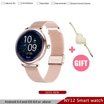 NY12 Elegant Smart Watch Women Reloj Inteligent Heartrate Monitor SmartWatch Mujer For Android IOS To Girls Girlfriend 2020 Gift
NY12 Elegant Smart Watch Women Reloj Inteligent Heartrate Monitor SmartWatch Mujer For Android IOS To Girls Girlfriend 2020 Gift