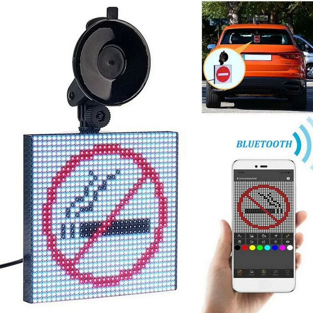 12V/24VCar LED Display Screen App control bluetooth Expression Picture DIY Scrolling LED Sign Full Color Car Rear Window Monitor
12V/24VCar LED Display Screen App control bluetooth Expression Picture DIY Scrolling LED Sign Full Color Car Rear Window Monitor
