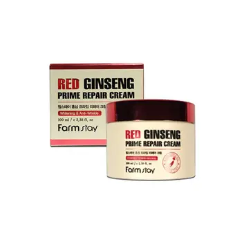 

FARM STAY Red Ginseng Prime Repair Cream 100ml Hyaluronic Acid Macadamia Nut Oil Deep Moisturizing Repair Cream Anti Wrinkle