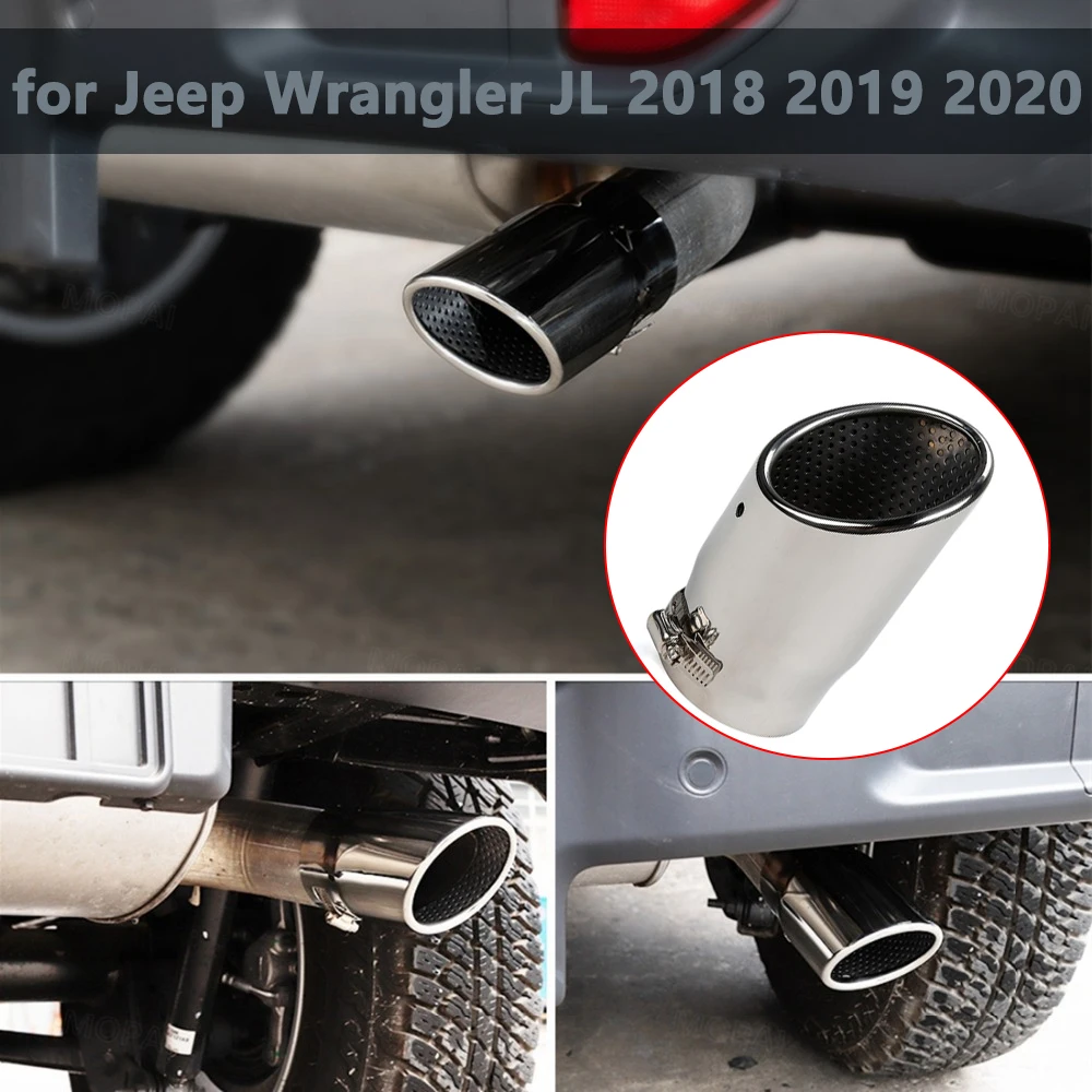 Выхлопная труба для Jeep Wrangler JL 2018 2019 2020 2021 2022 с хвостовым наконечником