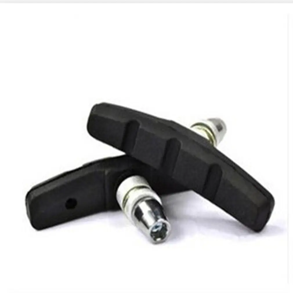 Durable Bicycle Cycling Bike V Brake Holder Pads Shoes Blocks Black rubber Durable pad for long-lasting performance