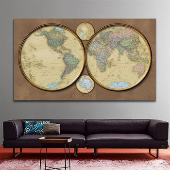 Retro Style World Map 150x100cm Non-woven Fun Map Creative Decorative Map For Home Decor
Retro Style World Map 150x100cm Non-woven Fun Map Creative Decorative Map For Home Decor