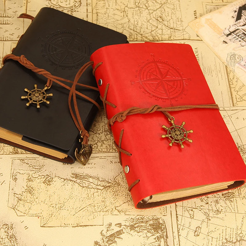 Retro Spiral Notebook Diary Notepad Vintage Pirate Anchors PU Leather Note Book Replaceable Stationery Gift Traveler Journal
Retro Spiral Notebook Diary Notepad Vintage Pirate Anchors PU Leather Note Book Replaceable Stationery Gift Traveler Journal