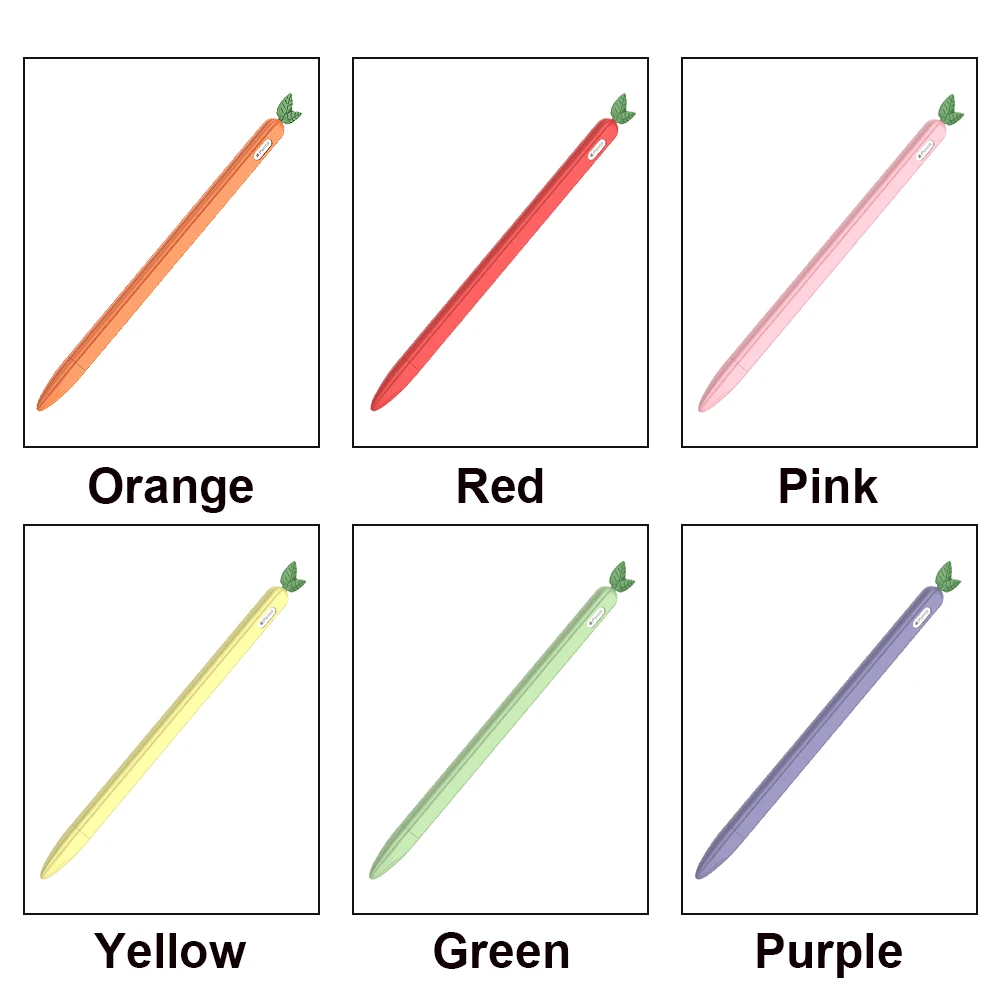 Protective Soft Carrot Shape Silicone Smart Pen Cover For Apple Pencil 1 2 Case iPad Tablet Touch Pen
Protective Soft Carrot Shape Silicone Smart Pen Cover For Apple Pencil 1 2 Case iPad Tablet Touch Pen