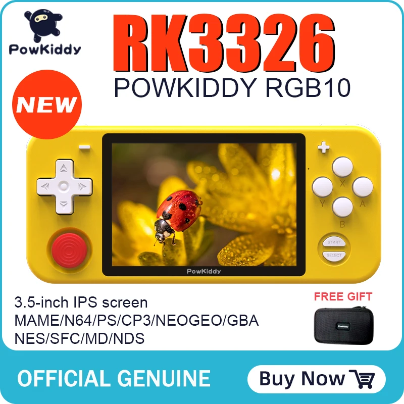 POWKIDDY RGB10 open source system handheld game console RK3326 chip 3.5-inch IPS HD screen 3D rocker retro game children's gift
POWKIDDY RGB10 open source system handheld game console RK3326 chip 3.5-inch IPS HD screen 3D rocker retro game children's gift