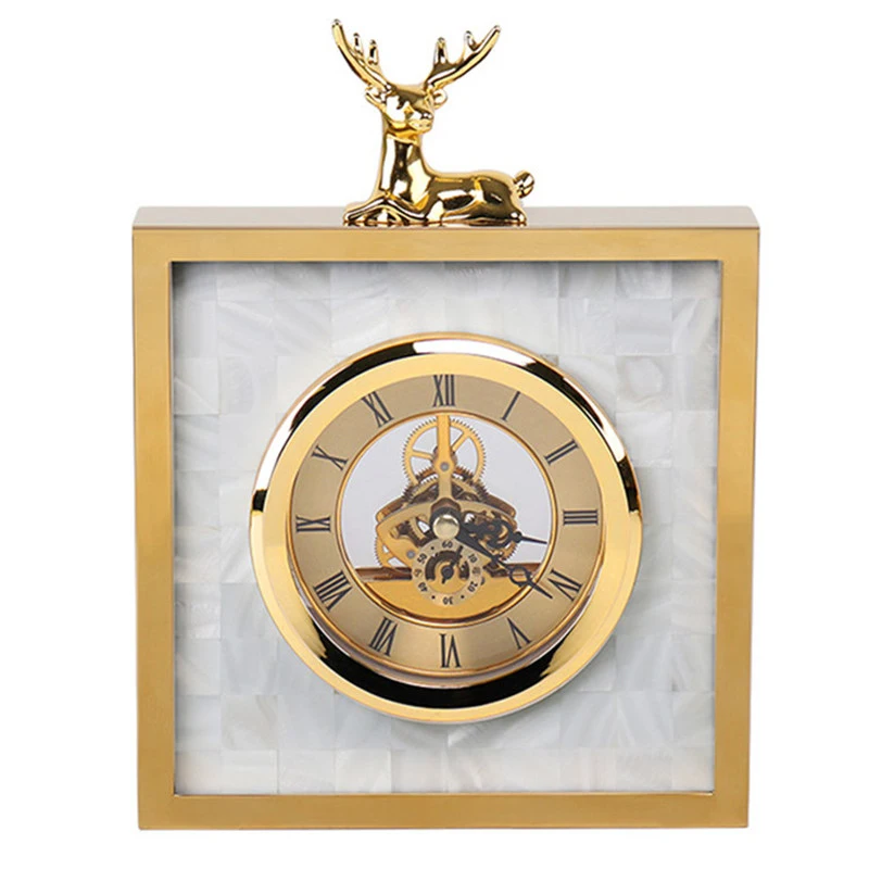 Lovely Metal Deer Desk Clock Creative Living Room TV Cabinet Desk Decoration Creative Desk Clock Ornaments Deer Clock Best Gift
Lovely Metal Deer Desk Clock Creative Living Room TV Cabinet Desk Decoration Creative Desk Clock Ornaments Deer Clock Best Gift