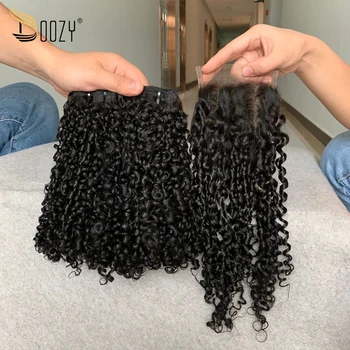 Doozy Hair Peruvian Super Double Drawn Pixie Curly 2 Bundles With Closure Virgin Human Hair
Doozy Hair Peruvian Super Double Drawn Pixie Curly 2 Bundles With Closure Virgin Human Hair