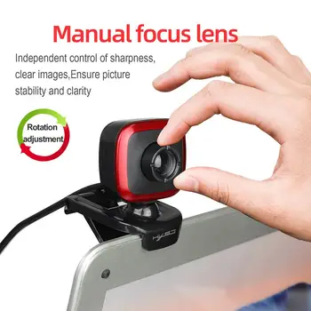Mini Computer Camera PC Web Camera 480P HD Manual Adjustable Durable Computer Webcam With Microphone for Net Meeting Laptop
Mini Computer Camera PC Web Camera 480P HD Manual Adjustable Durable Computer Webcam With Microphone for Net Meeting Laptop