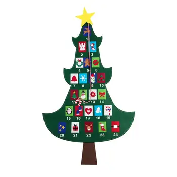 1pc Christmas Calendar Countdown Decorative Christmas Tree Advent for Decorations
1pc Christmas Calendar Countdown Decorative Christmas Tree Advent for Decorations